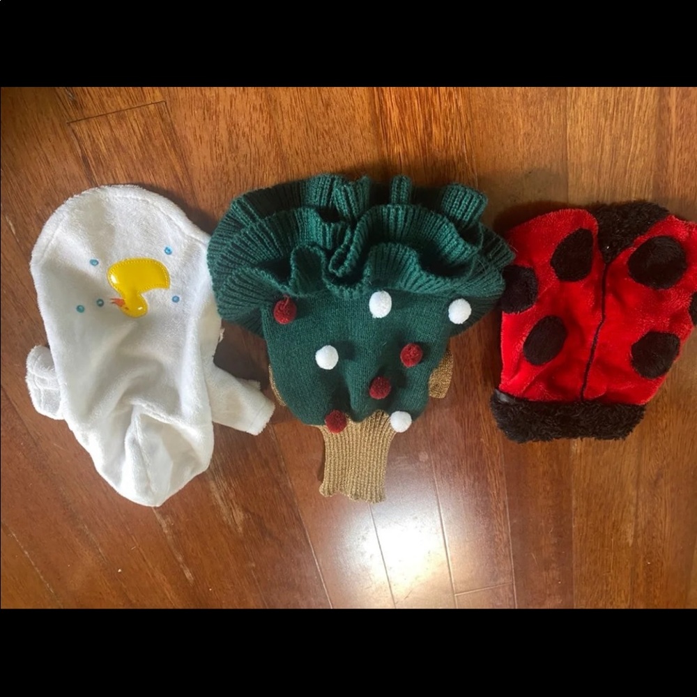 Lot of 3 dog costume / outfits - Picture 1 of 8